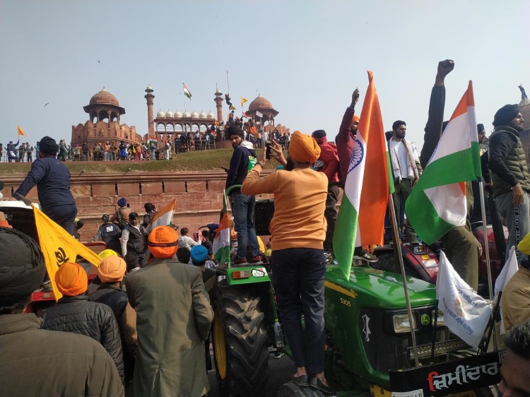 First Time In History, India's Republic Day Celebrations Marred By Farmers Protest