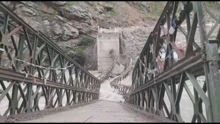 6 Bridges In Himachal Pradesh’s Lahaul-Spiti Damaged Due To Flash Floods