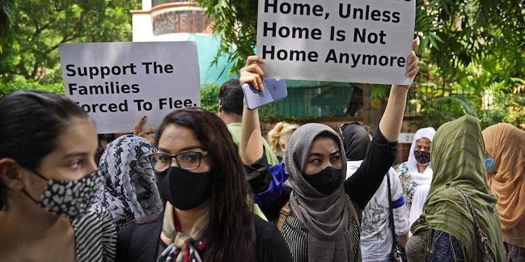 Afghan Refugees Hold Protest Outside Delhi's UNHCR Office