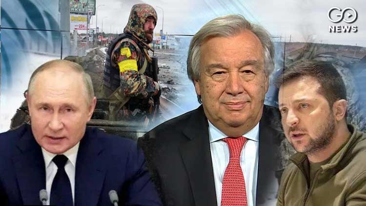 UN Sec. Gen. Guterres To Meet Putin And Zelensky As Russia-Ukraine War Enters 2nd Month 