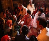 Priyanka Gandhi In Lalitpur Meets Farmers Families