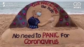 Puri's Sand Artist Spreads Awareness On Coronaviru