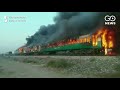 Fire In Karachi-Rawalpindi Tezgam Express Claims S