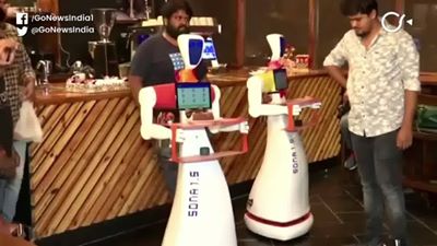 Robot Restaurant Attracts Customers In Bhubaneswar