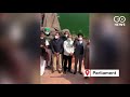 Rahul Gandhi, Congress MPs Protest At Gandhi Statu