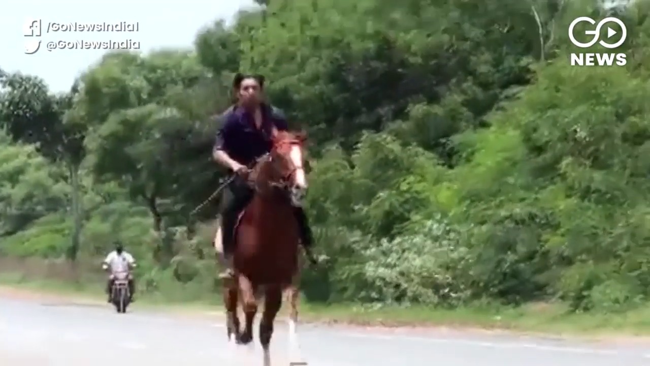 Karnataka BJP MLA’s Son Rides Horse Defying Lockdo