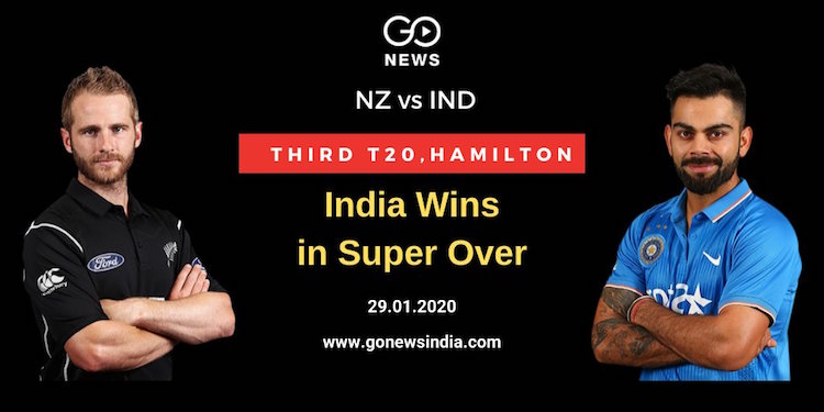In the third T20, India defeated New Zealand in th