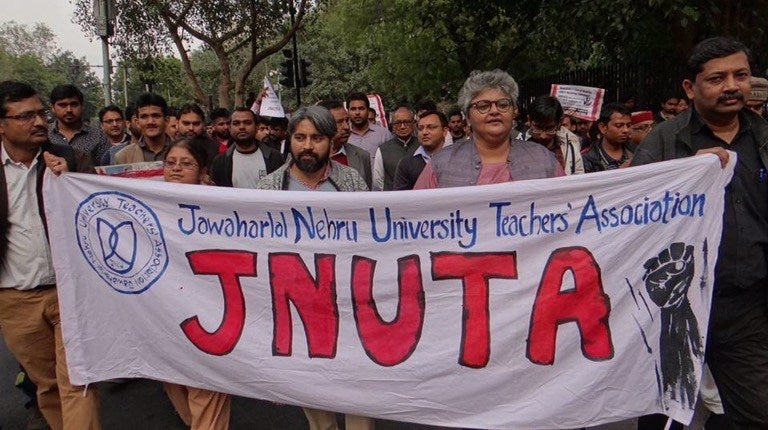 JNU teachers open front against VC