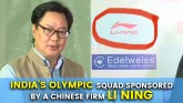 India's Olympic squad is being sponsored by a Chin