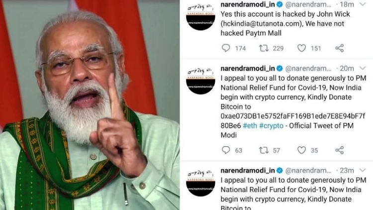 PM Modi's Twitter Account Of Personal Website Hack