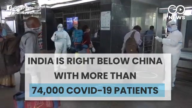 India Right Behind China With Over 74,000 COVID-19