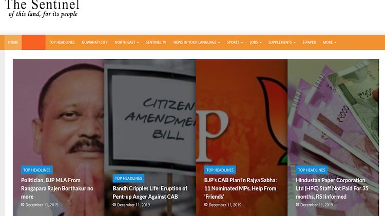 Assam News Websites In Blind Zone After Internet S