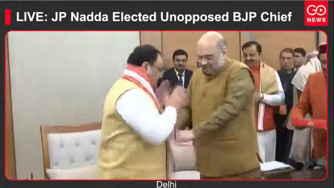 LIVE: JP Nadda Elected Unopposed BJP Chief