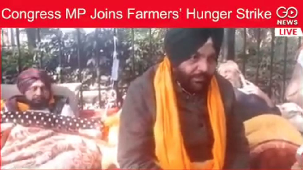 Congress MP Extends Solidarity, Joins Farmers’ Hun