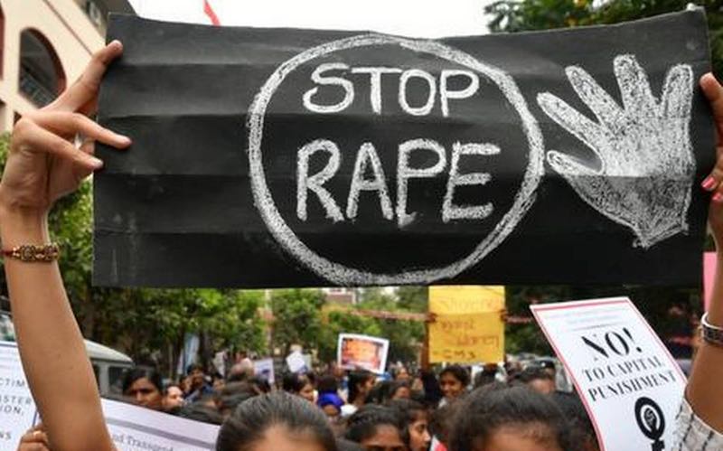 Rape cases increased Protests at Mahatma Gandhi's 