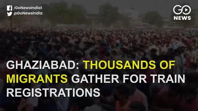 Ghaziabad: Thousands Of  Migrants Gather For Train