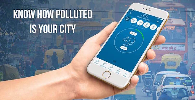 Differing data in pollution APPS in Delhi 