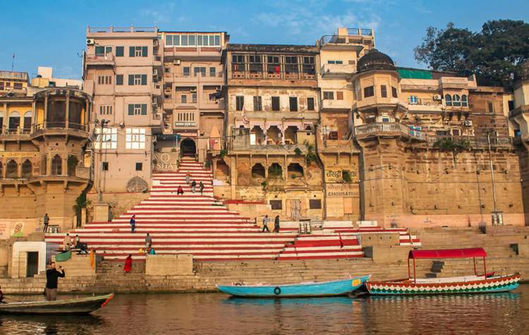 The ghats of Banaras are empty without tourists, t
