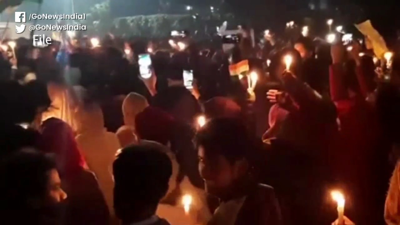 1200 AMU Students Booked Over Anti-CAA Candlelight