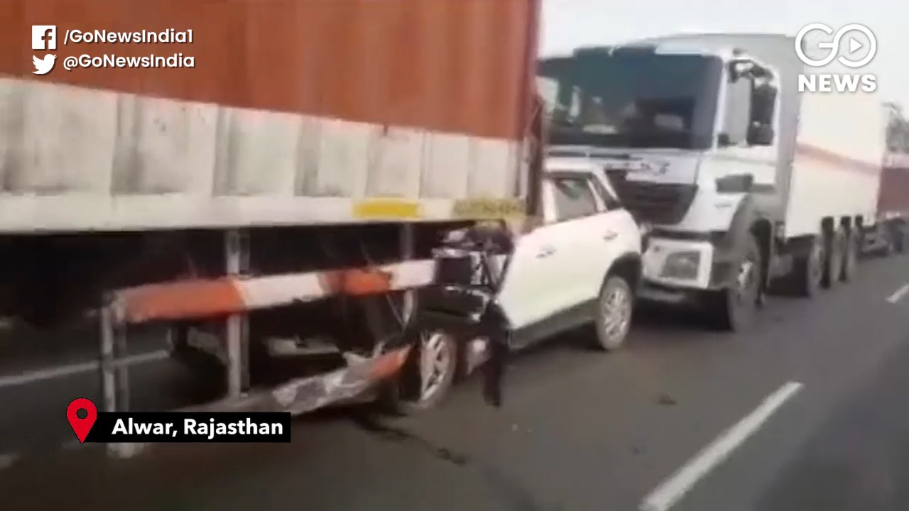 Huge Vehicle Pile-Up On Delhi-Jaipur Highway