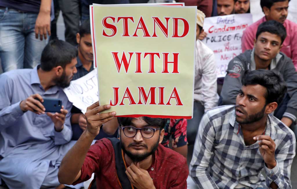 Demonstration in support of Jamia Students in Luck