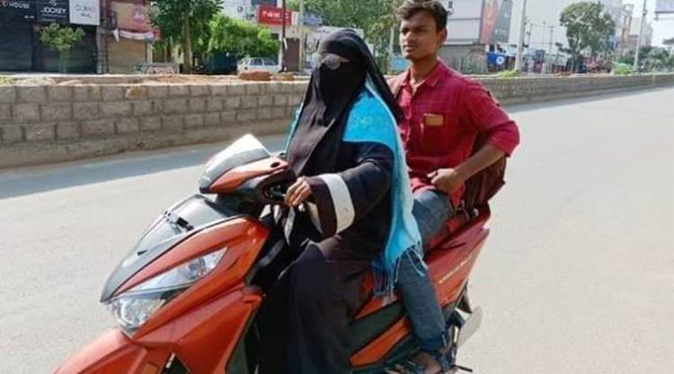 Nizamabad: Mother drives scooter for 1400 km get h