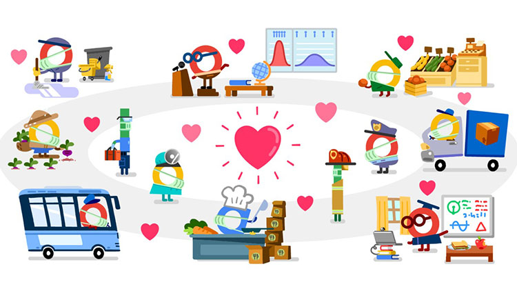 Google Honours Corona Warriors In A Doodle Series