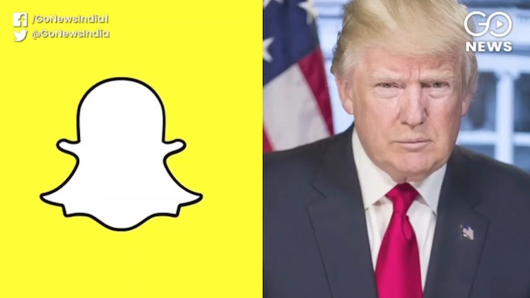 Snapchat stops promoting Donald Trump's account du