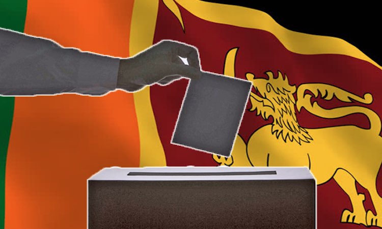 Voting for the presidential election in Sri Lanka 