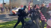 US: Clashes Between Trump Supporters, Opponents; S