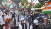 Congress Held A Kisan Adhikar Tractor Rally Agains