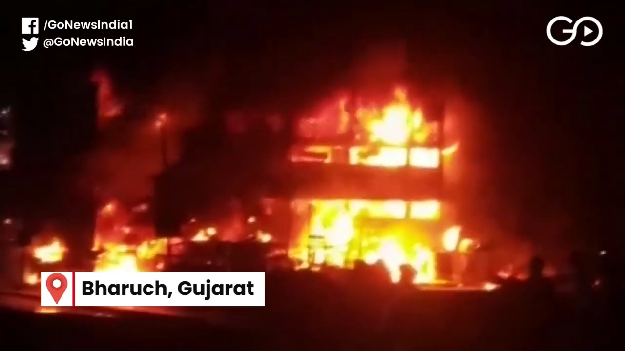 Massive Fire Engulfed A Chemical Factory In Gujara