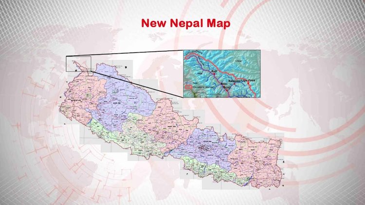 New map of Nepal is passed in Parliament, relation